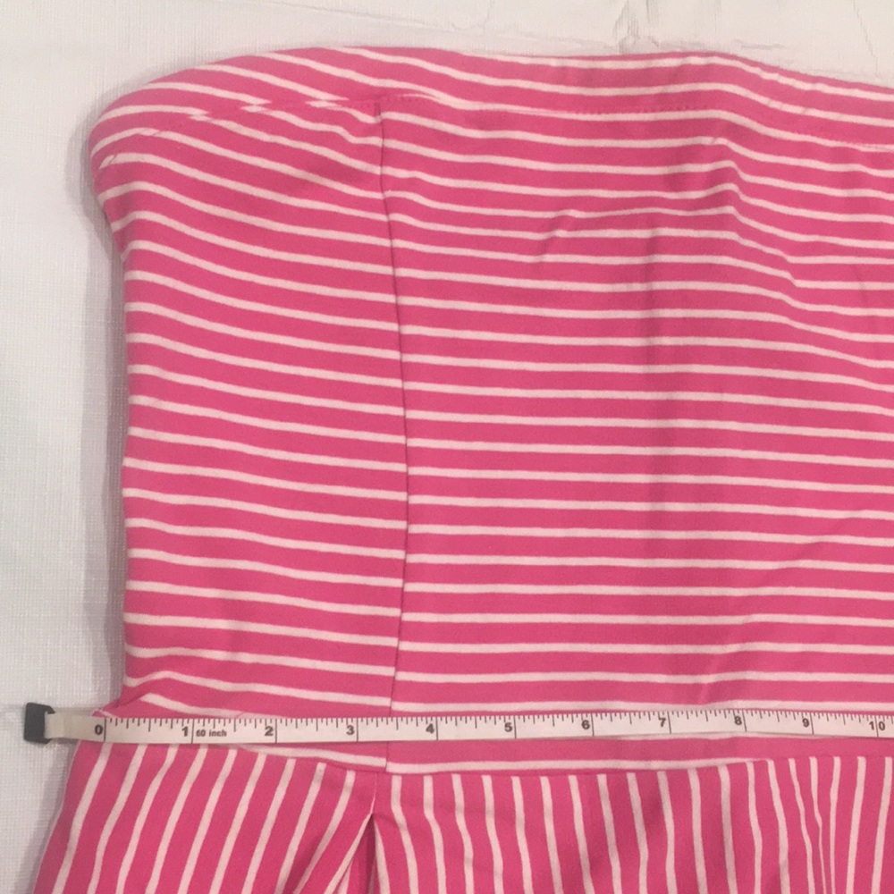 💓STRAPLESS PINK & WHITE STRIPES DRESS💓 - Picture 2 of 14